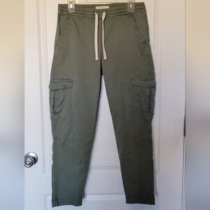 Cotton On Tie Waist Green Utility Pants for Women Size: 4